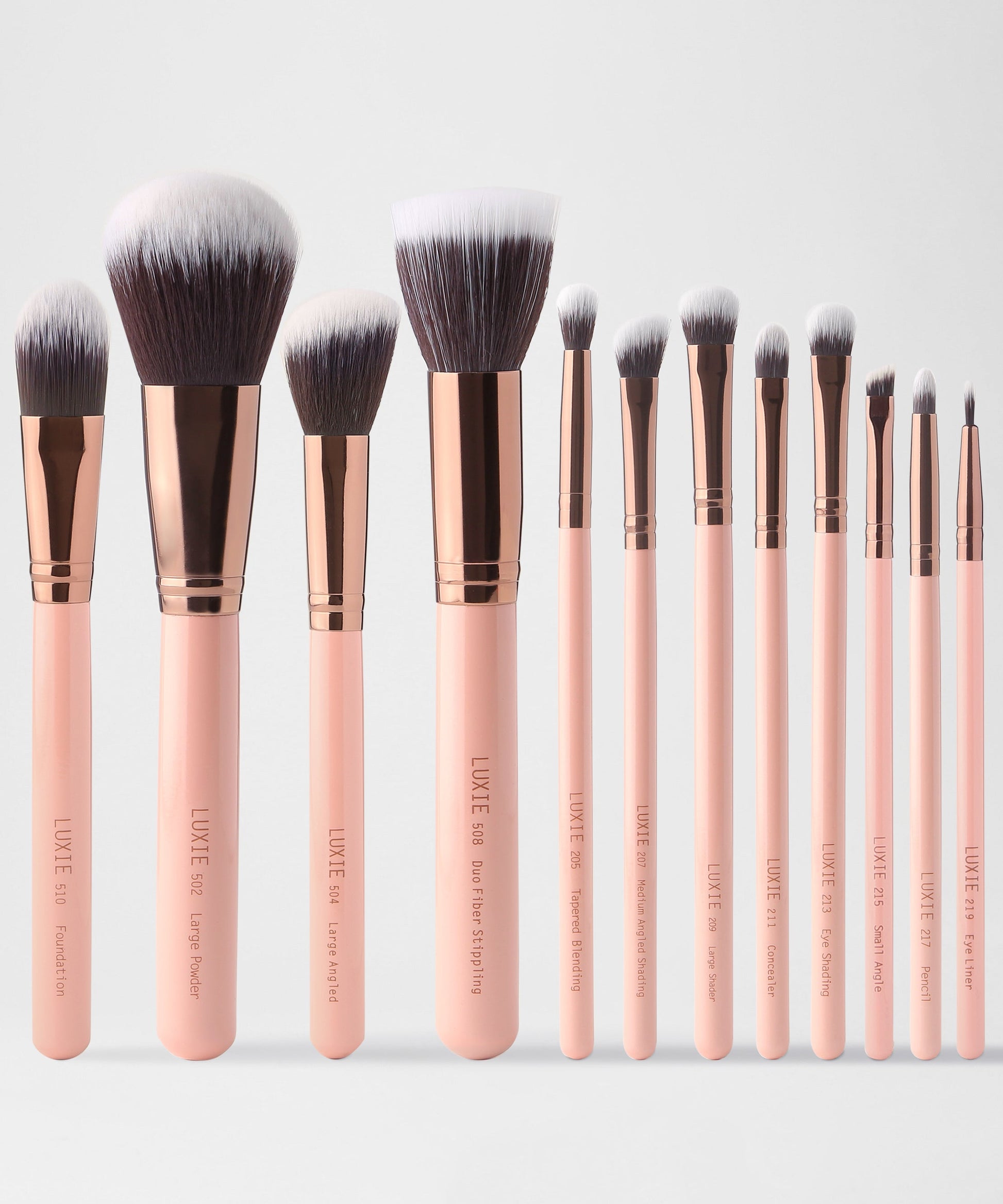 Luxie Signature Rose Gold Brush Set - Essence Bleu