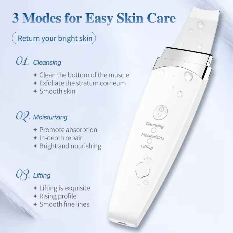 Ultrasonic Pore Scrubber | Deep Cleanse & Serum Infusion - Essence Bleu