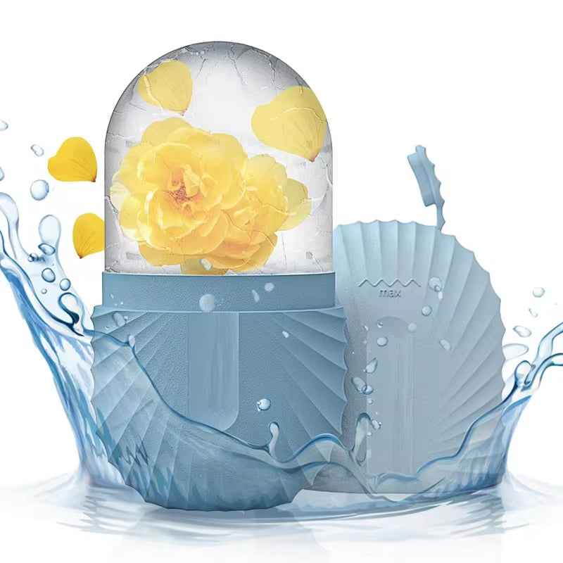 Ice Facial Roller Skincare Beauty Tool for Lifting and Contouring with Ice Cube Trays and Globe Balls - Essence Bleu