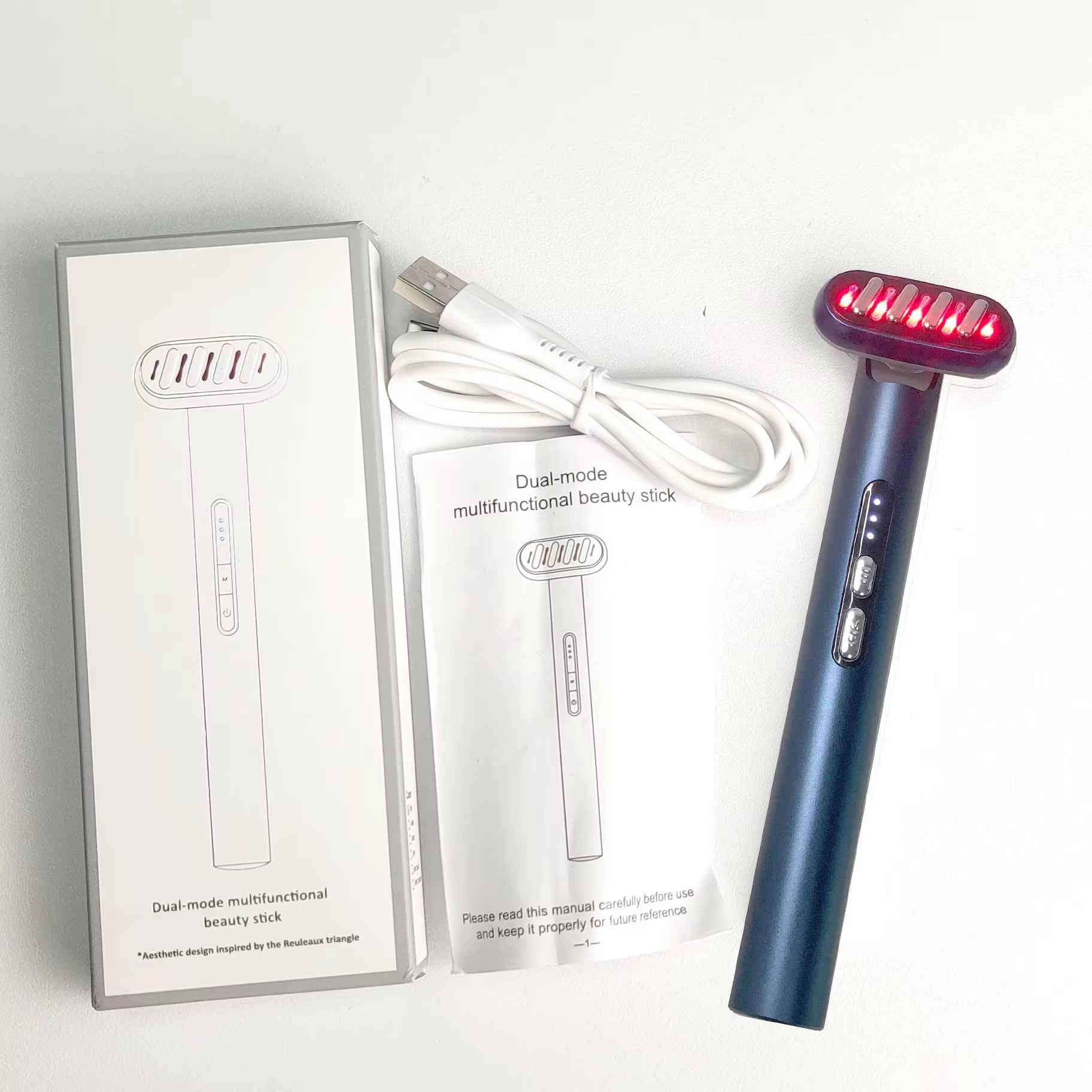 Electrical LED Eye and Face Massager - Lift, Firm & Revitalize Your Skin - Essence Bleu