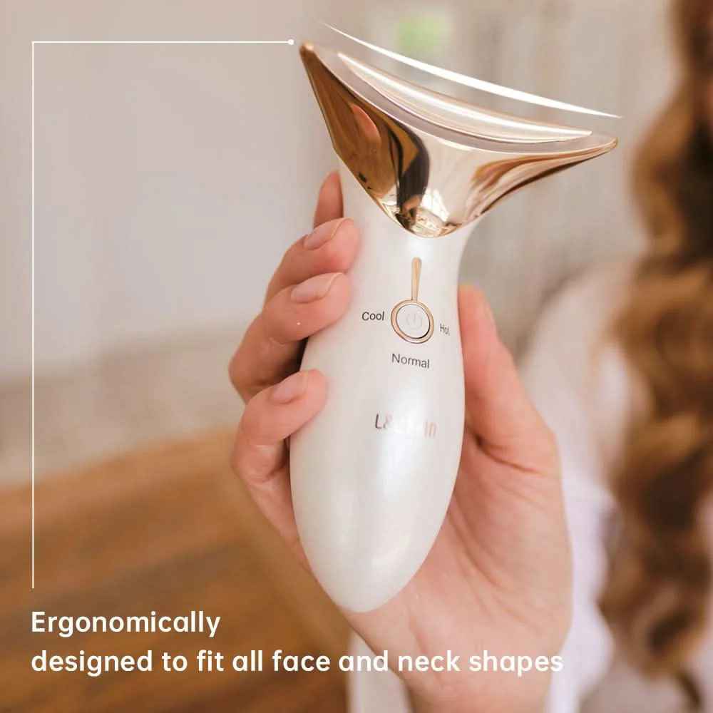 MAMI 4-in-1 LED Facial Massager | Hot & Cold Therapy with Vibration for Anti-Aging, Sculpting & Acne - Essence Bleu