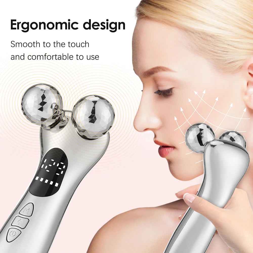 Microcurrent Facial Roller for Lifting, Toning & Rejuvenating Skin - Essence Bleu