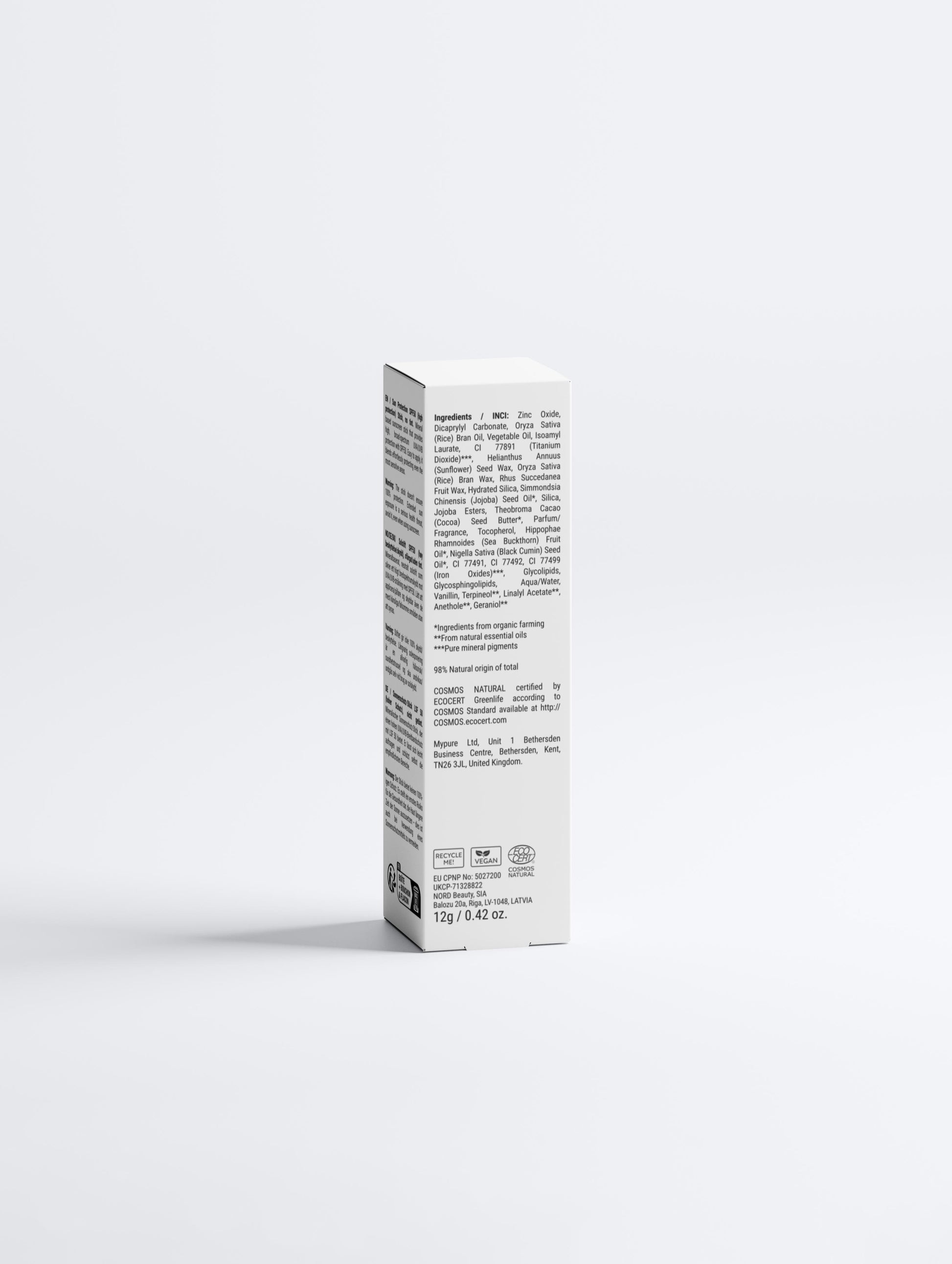 Mineral Sunscreen Stick SPF50 | On-The-Go UVA/UVB Protection - Essence Bleu