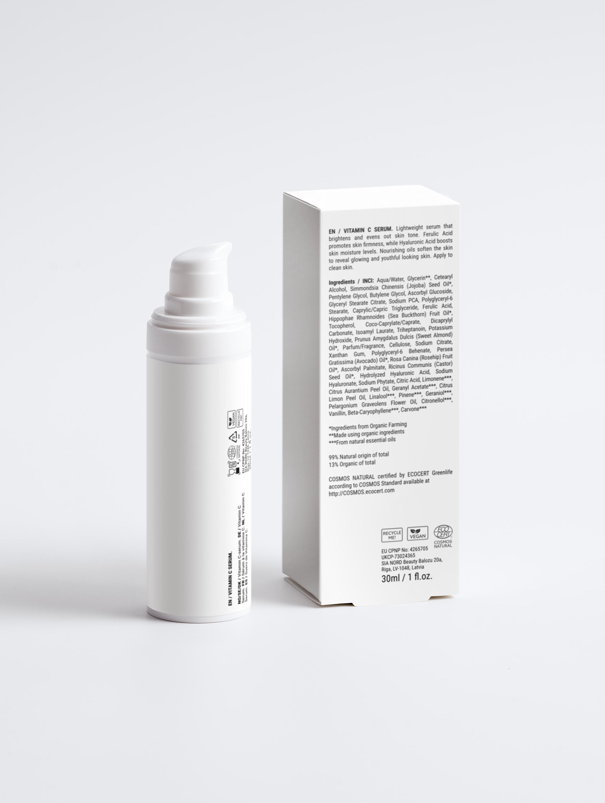 Vitamin C Serum | Energising Booster with Ferulic Acid & HA - Essence Bleu