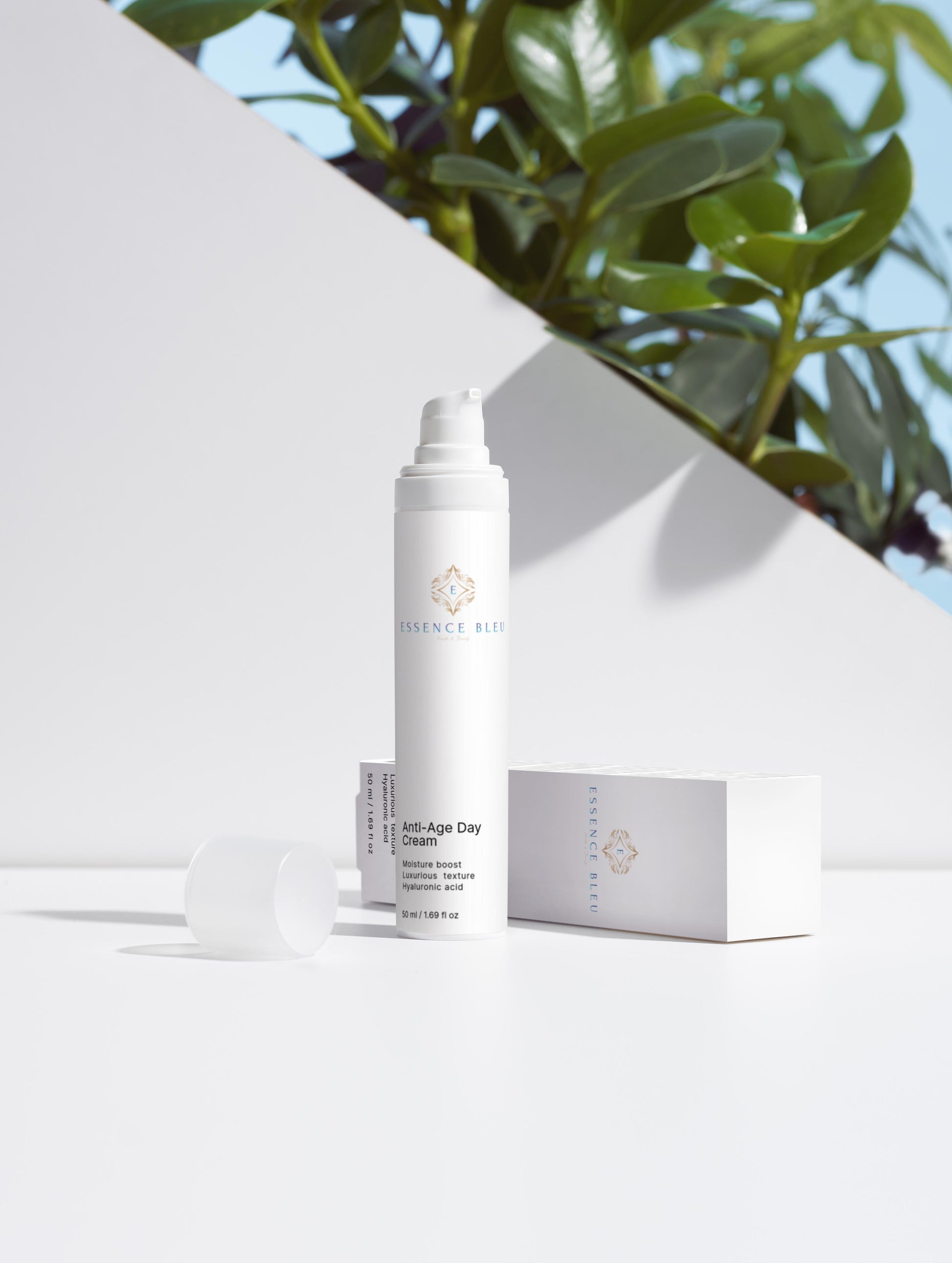 Anti-Age Day Cream | Hyaluronic Acid & Marine Actives - Essence Bleu