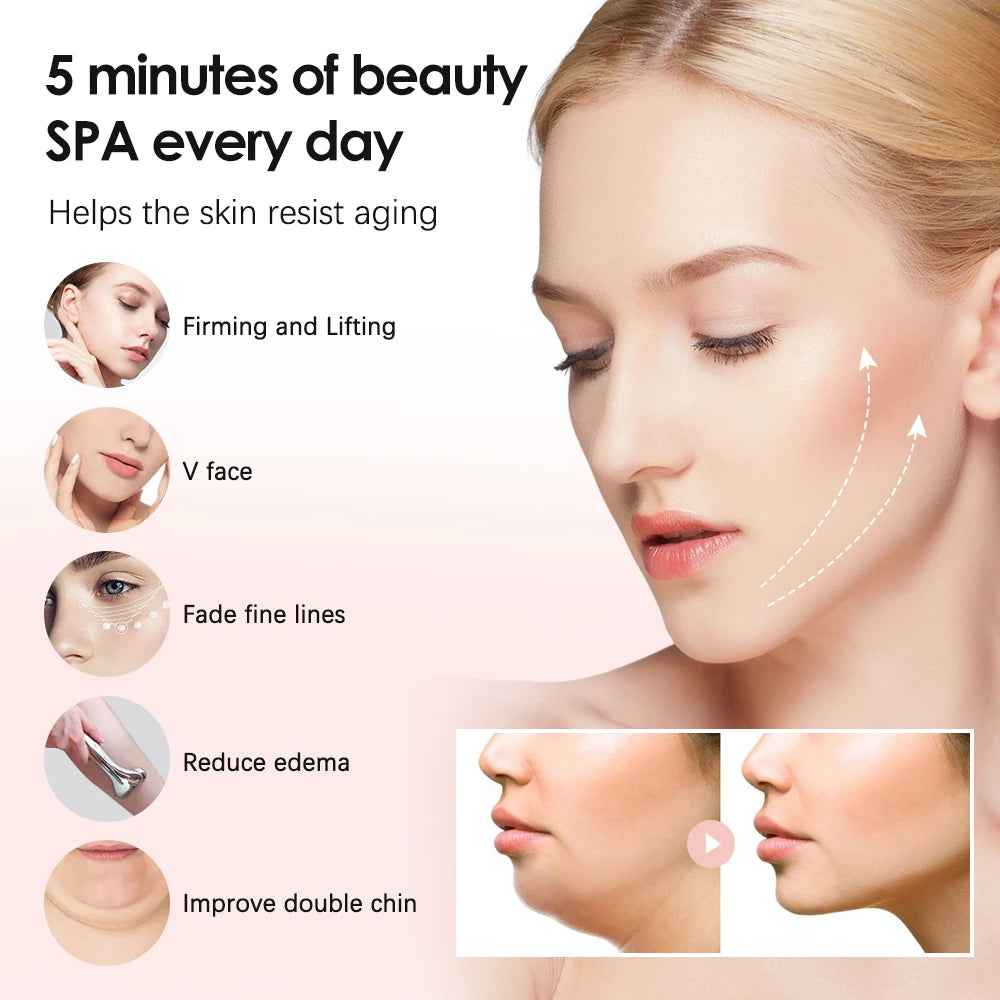 Microcurrent Facial Roller for Lifting, Toning & Rejuvenating Skin - Essence Bleu