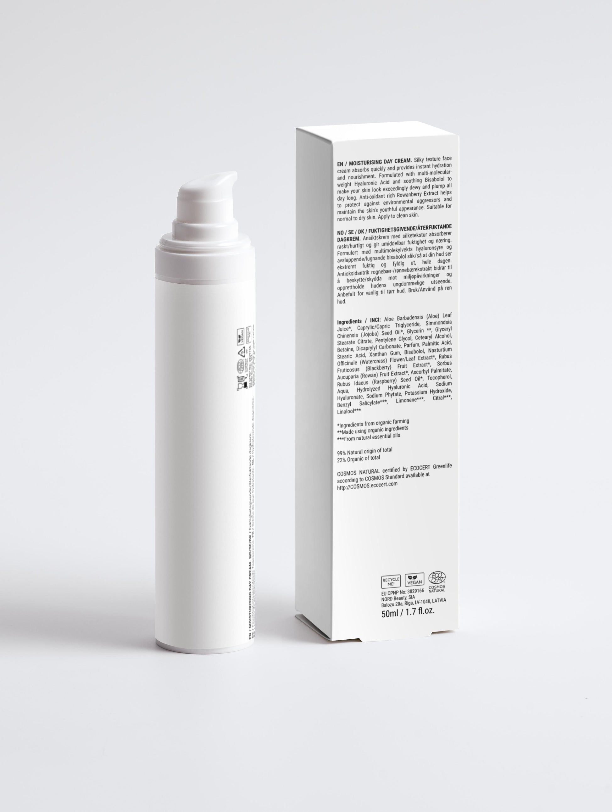 Moisturising Day Cream | Hyaluronic Acid & Rowanberry - Essence Bleu