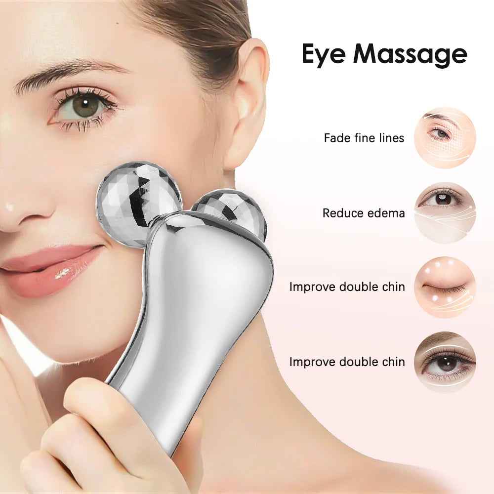 Microcurrent Facial Roller for Lifting, Toning & Rejuvenating Skin - Essence Bleu