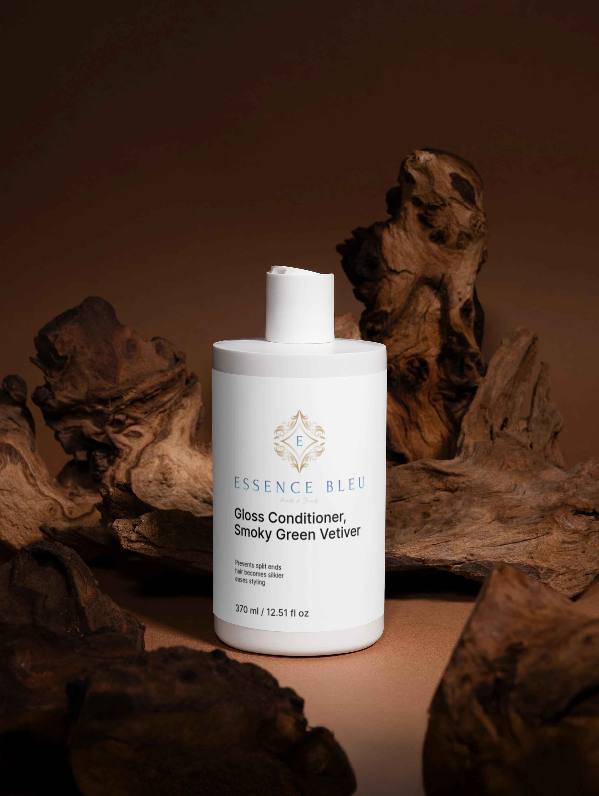 Gloss Conditioner Smoky Green Vetiver for Vibrant Shine and Nourishment - Essence Bleu