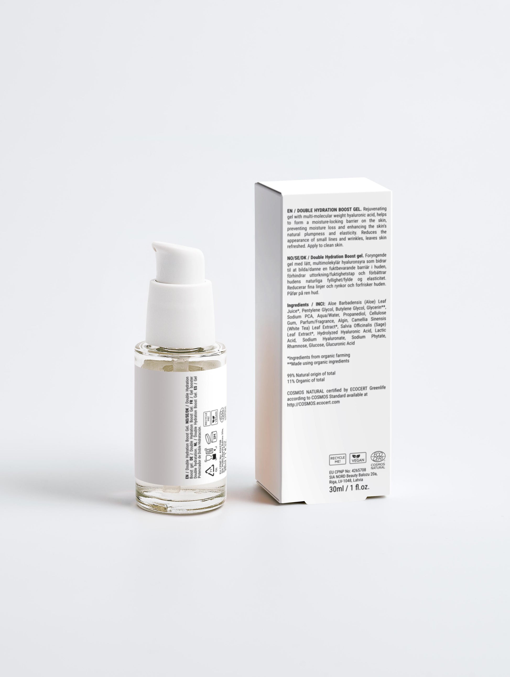 Double Hydration Gel with Hyaluronic Acid and PCA for Intense Moisture - Essence Bleu