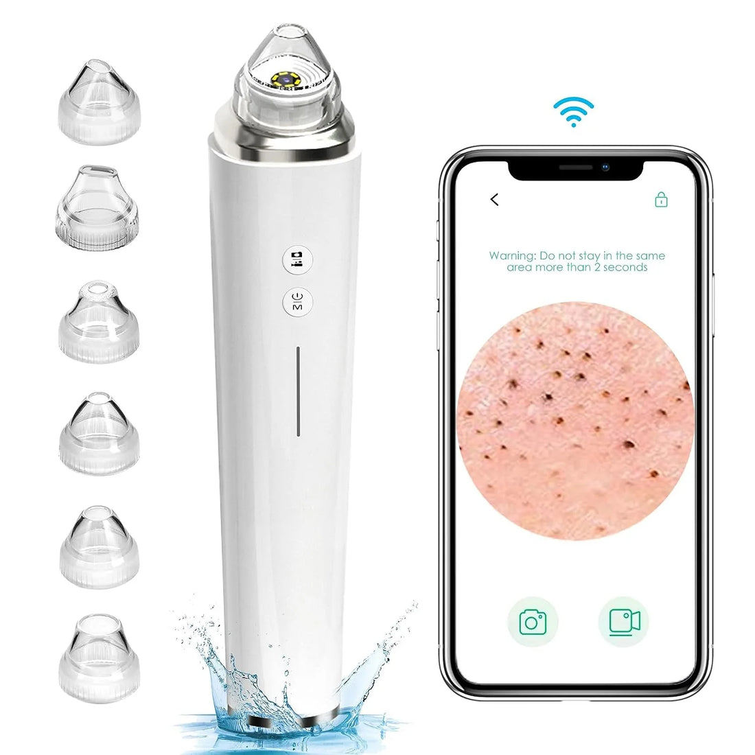 Beauty Multifunctional Cleaning and Beauty Instrument App Control Wifi Visual Pore with Camera