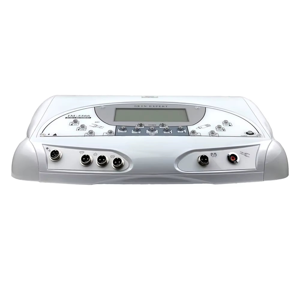 Skin Expert IM-5566 Ultrasonic Face Body Massage BIO Microcurrent Skin Lifting Wrinkle Remove Magic Gloves Skin Scrubber Machine - Essence Bleu