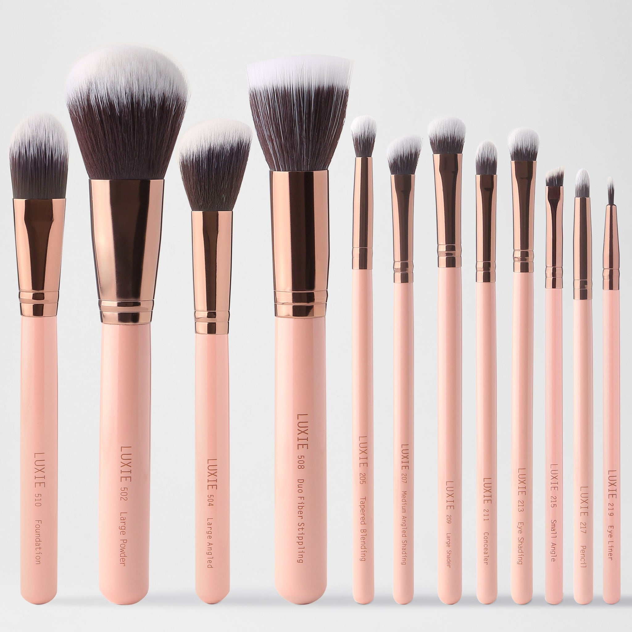 Luxie Signature Rose Gold Brush Set - Essence Bleu