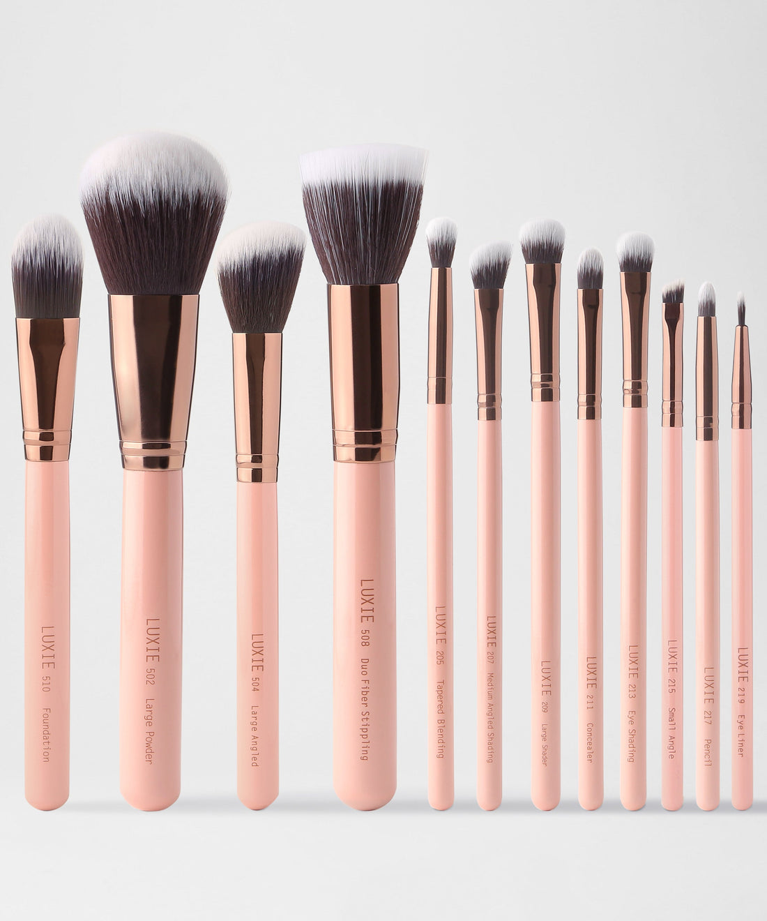Luxie Signature Rose Gold Brush Set - Essence Bleu