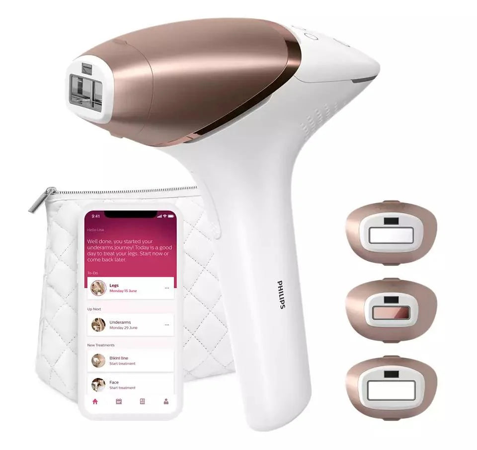Philips Lumea 9000 Series IPL Hair Removal Device (BRI955) | with SenseIQ Technology - Essence Bleu
