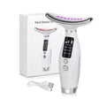 Neck and Face Massager Tools Portable Facial Beauty Device Facial Vibration with 7 Color LED Lights for Skin Care