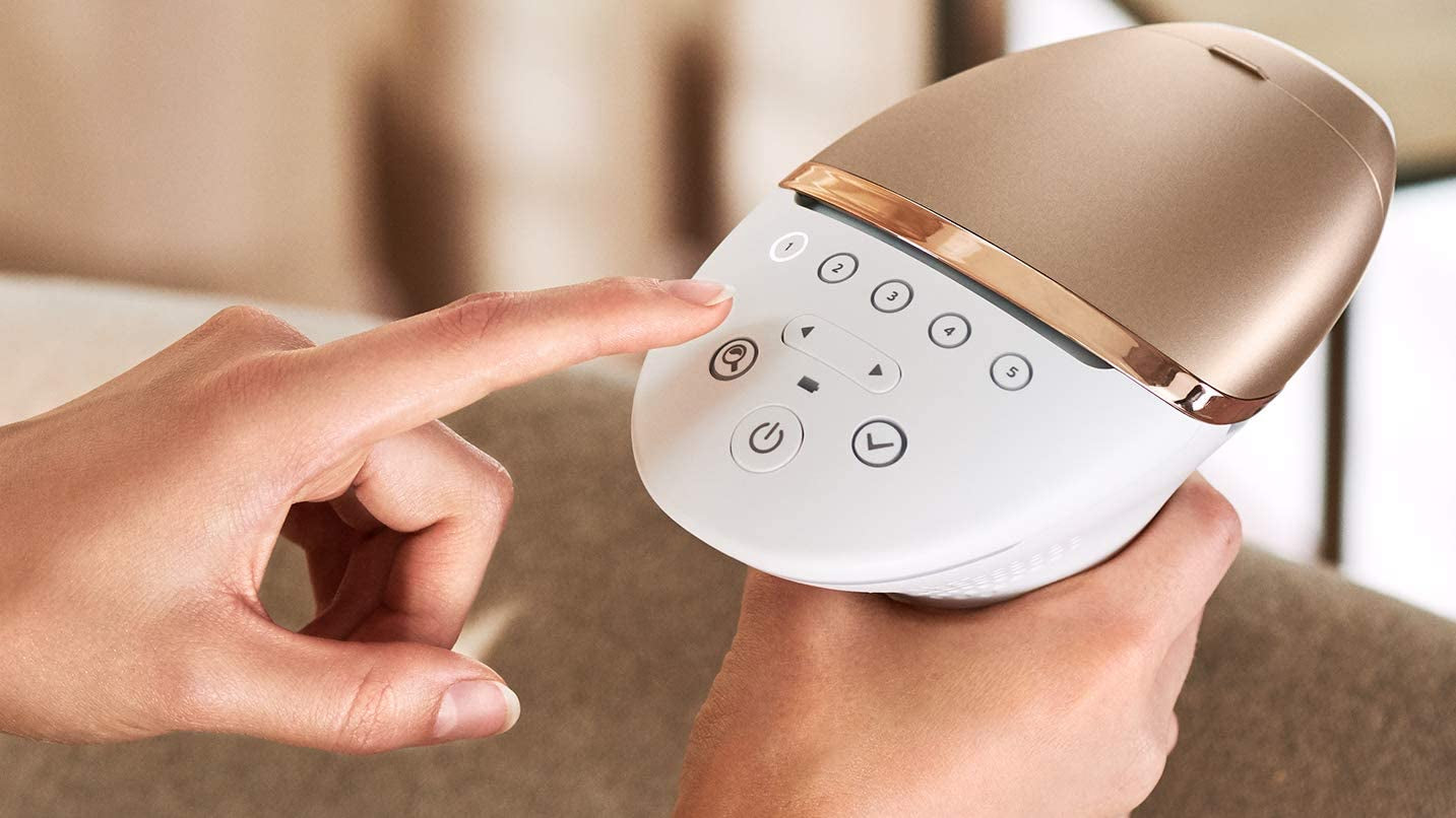 Philips Lumea 9000 Series IPL Hair Removal Device (BRI955) | with SenseIQ Technology - Essence Bleu