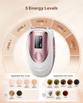 TM002 - Ice Cool IPL Hair Removal Device (Rose Gold)
