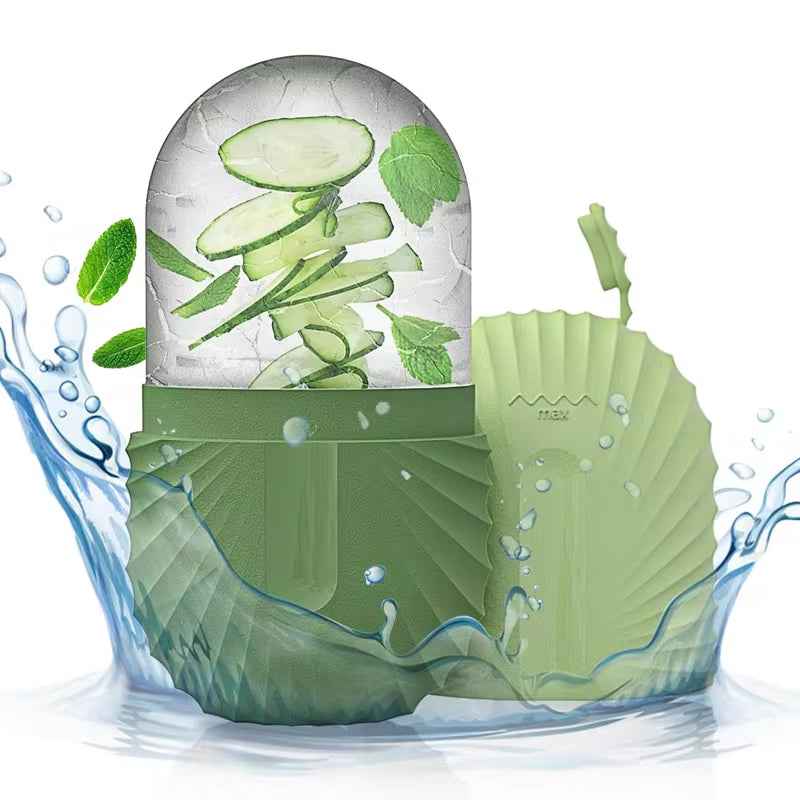 Ice Facial Roller Skincare Beauty Tool for Lifting and Contouring with Ice Cube Trays and Globe Balls - Essence Bleu