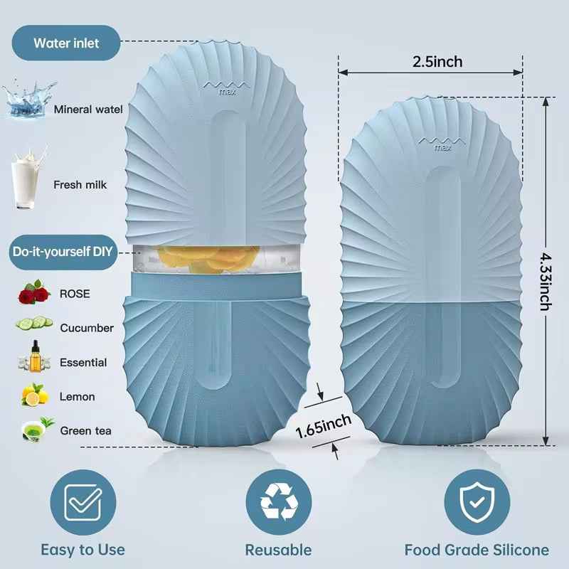 Ice Facial Roller Skincare Beauty Tool for Lifting and Contouring with Ice Cube Trays and Globe Balls - Essence Bleu