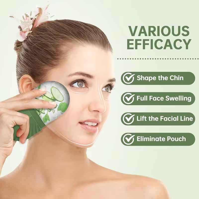 Ice Facial Roller Skincare Beauty Tool for Lifting and Contouring with Ice Cube Trays and Globe Balls - Essence Bleu