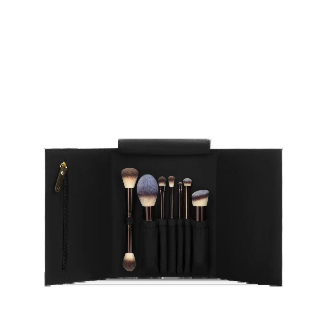 The Hourglass Vegan Brush Collection | 7-Piece Bestsellers & Exclusive Travel Set - Essence Bleu