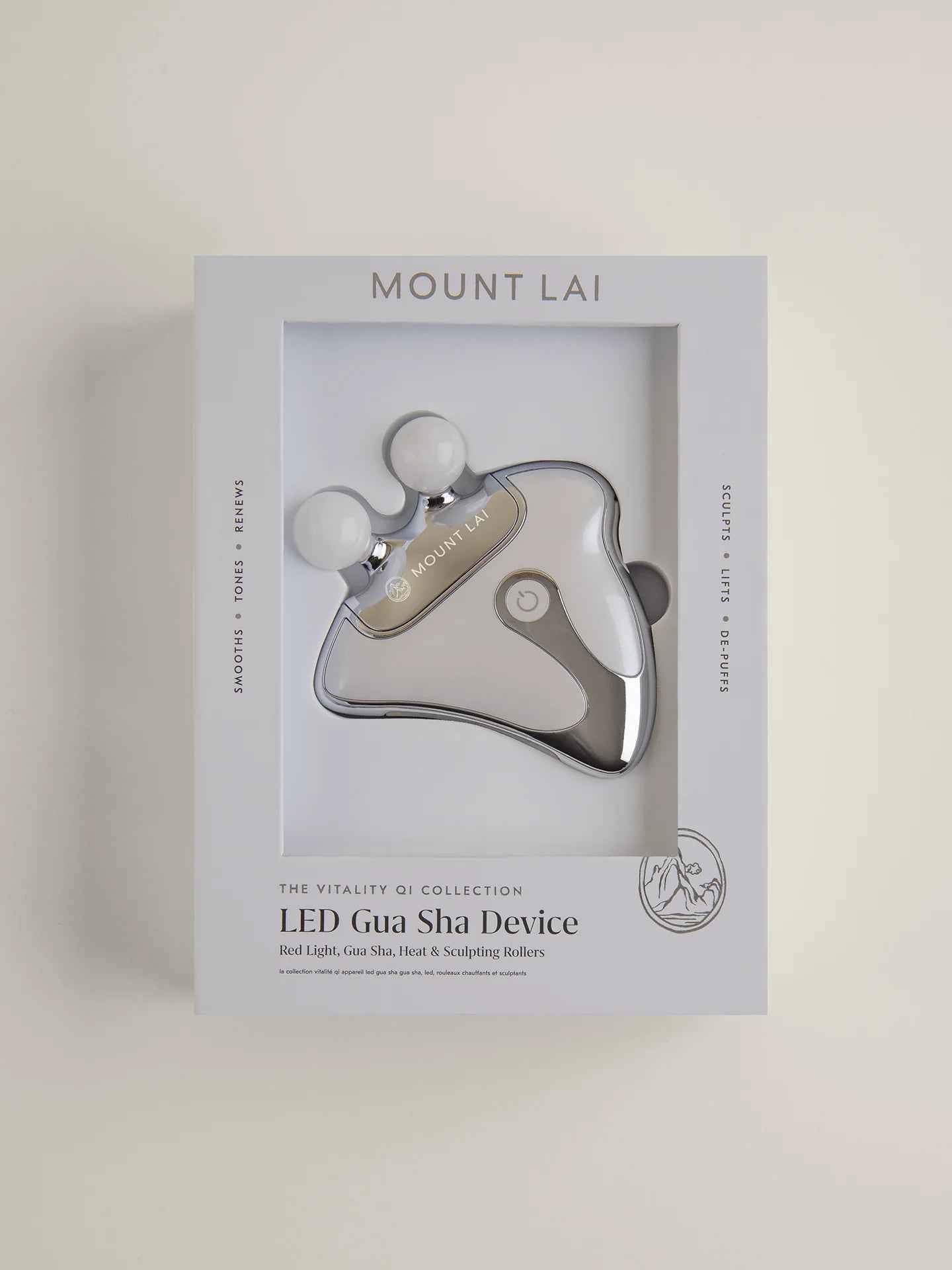Vitality Qi 4-in-1 LED Gua Sha Device | Heated Red Light Therapy for Sculpting & Anti-Aging - Essence Bleu