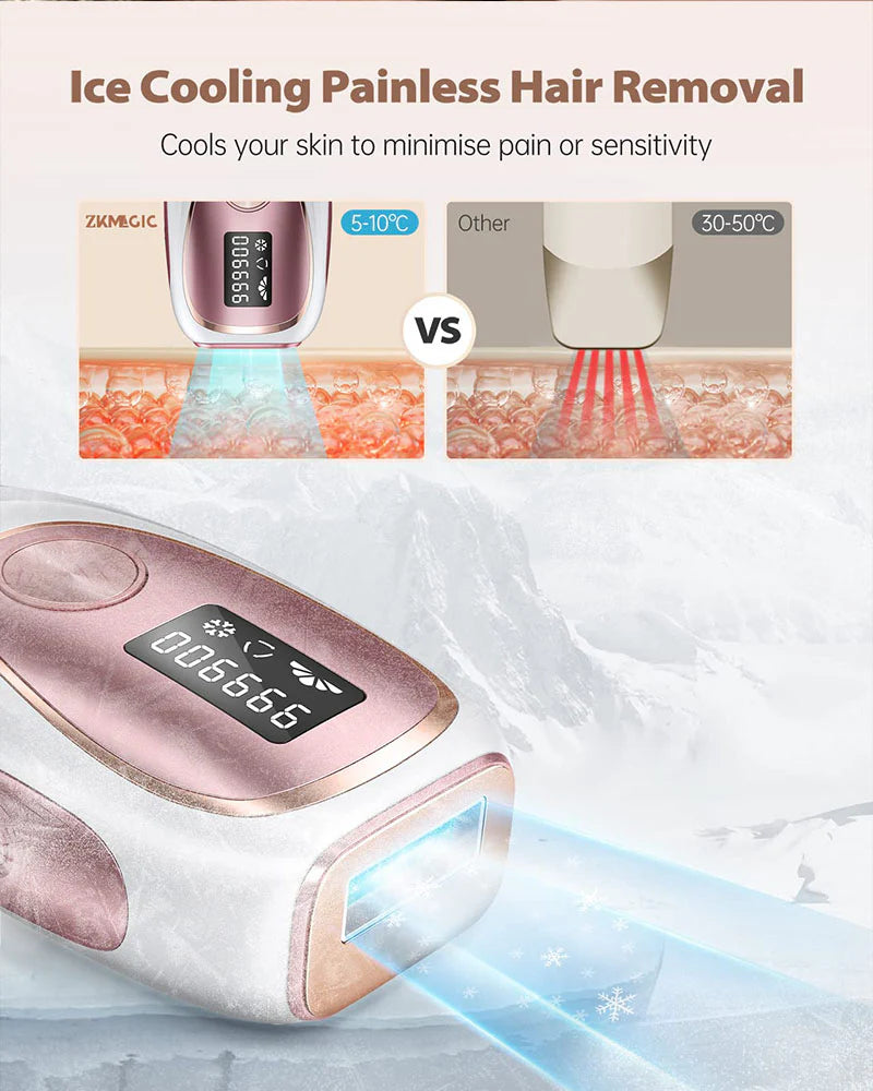 TM002 - Ice Cool IPL Hair Removal Device (Rose Gold)