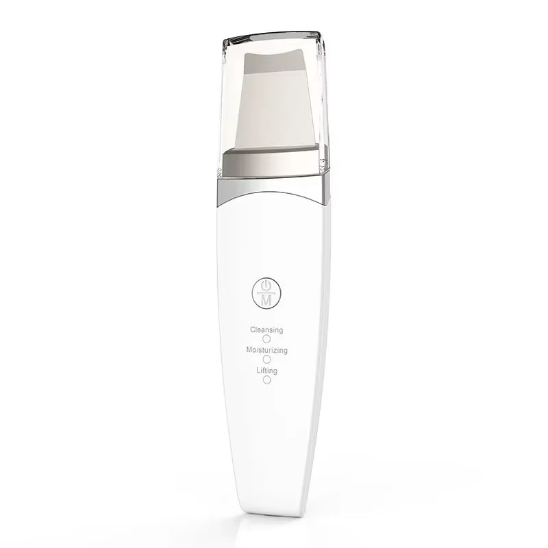 New Facial Ultrasonic Skin Scrubber Spatula Deep Face Cleaning Blackhead Remover Face Lift Machine Peeling Shovel Pore Cleaner
