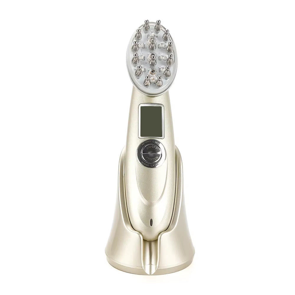 7-in-1 Hair Growth Comb with Red Light, RF & EMS | Anti-Hair Loss Therapy - Essence Bleu