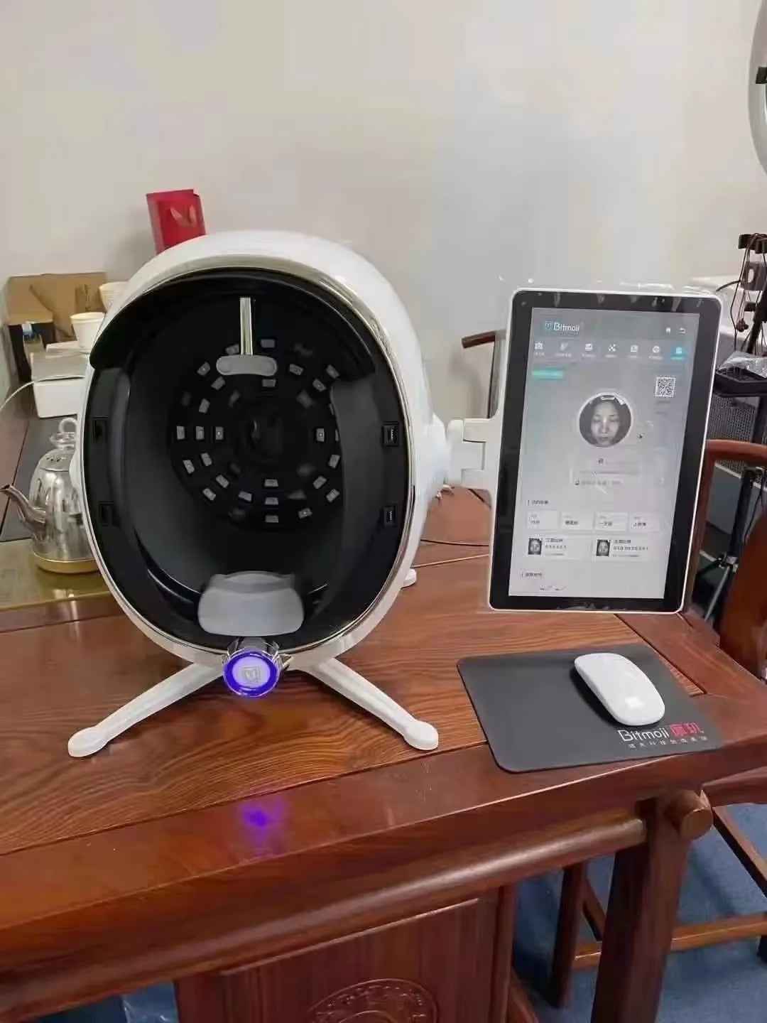 Portable AI Skin Analyzer Machine | 3D Face Scanner with 28MP Camera | 13 Languages - Essence Bleu