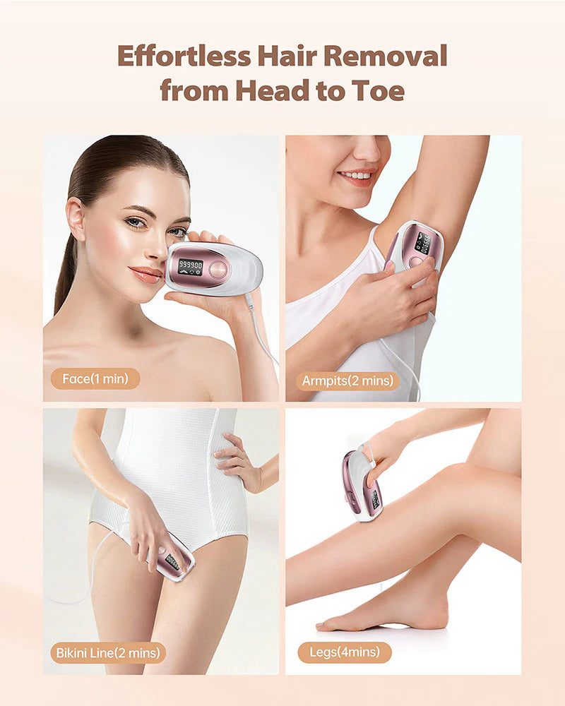TM002 - Ice Cool IPL Hair Removal Device (Rose Gold)